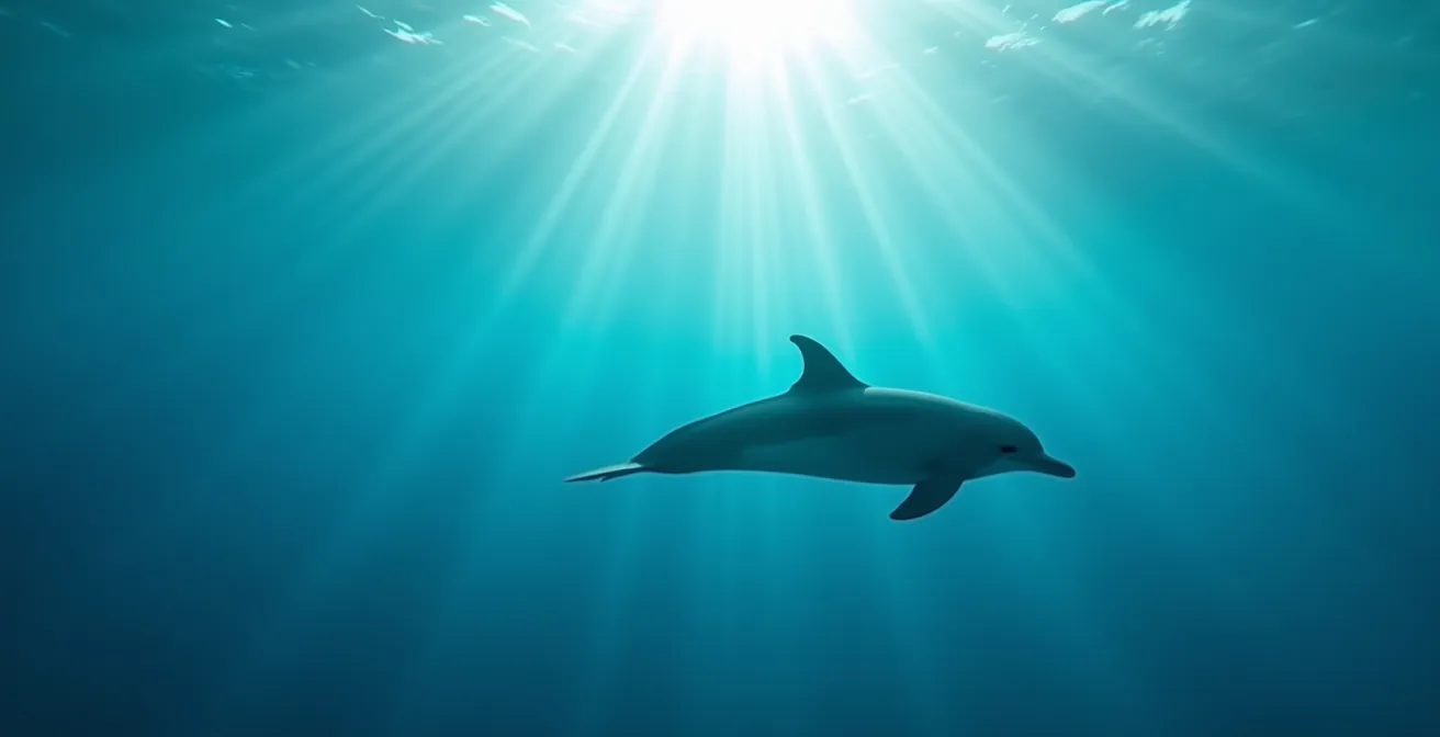 Un cétacé dans les eaux méditerranéennes françaises évoluant dans son habitat naturel