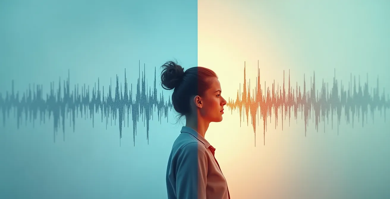 Illustration des erreurs courantes d'utilisation du bruit blanc causant la fatigue cognitive