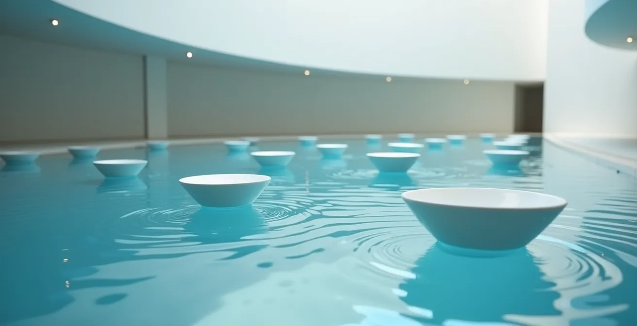 Une installation d'art sonore contemporain dans un espace culturel français